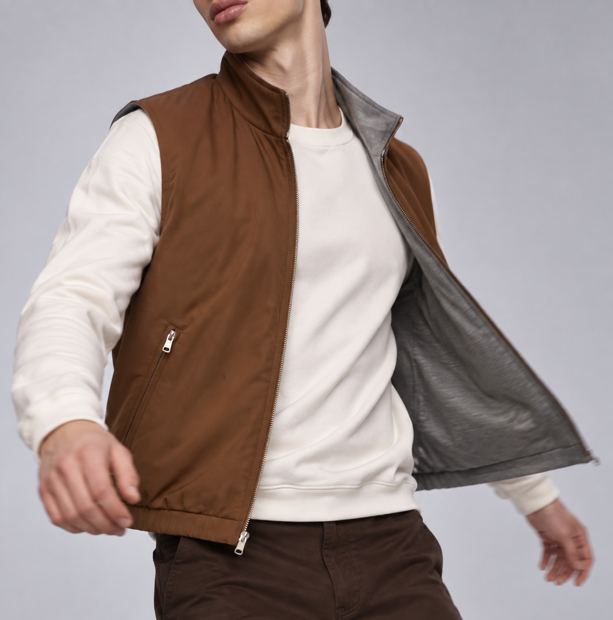 Gilet Brown
