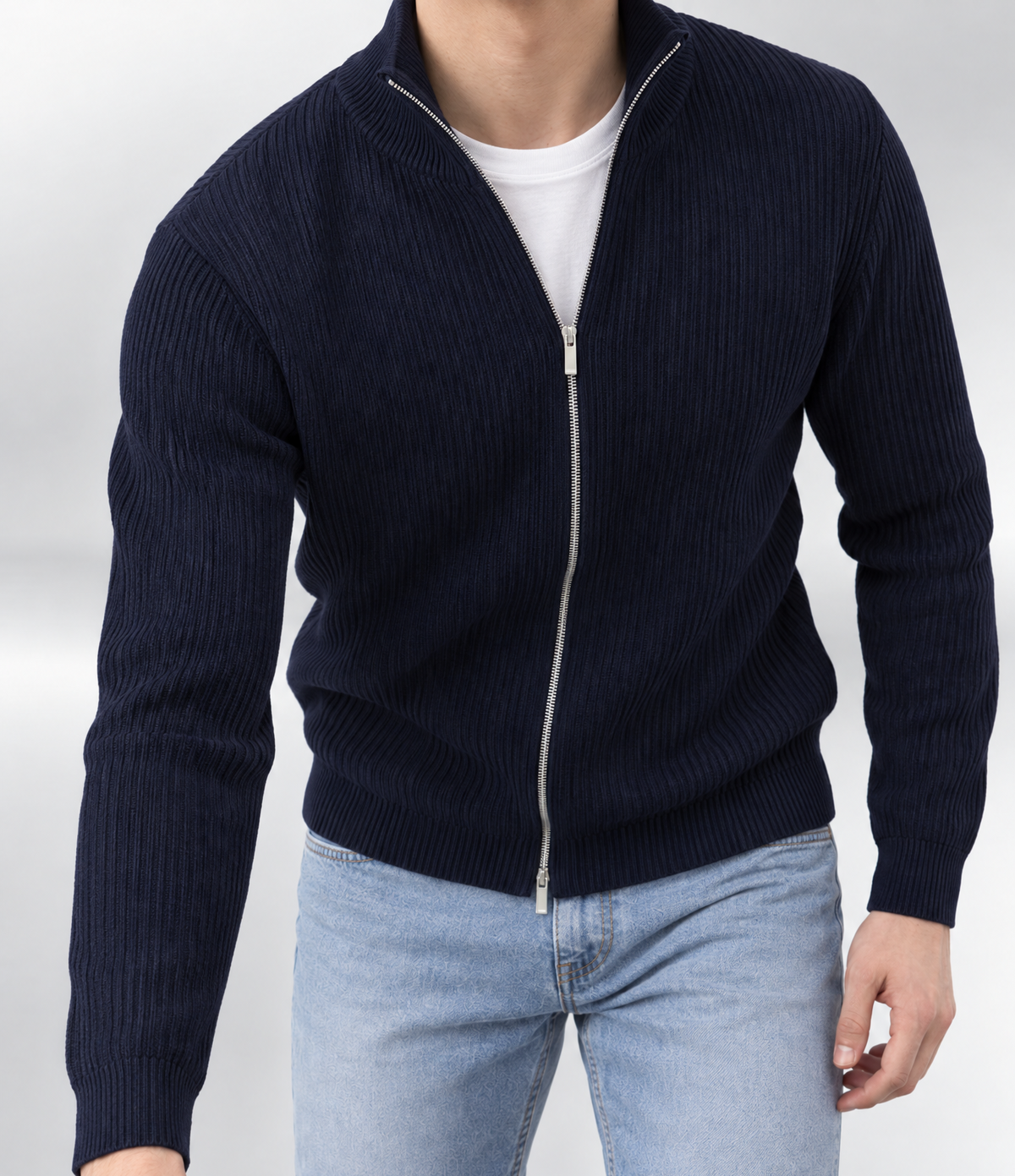 Plisé Full Zip Navy