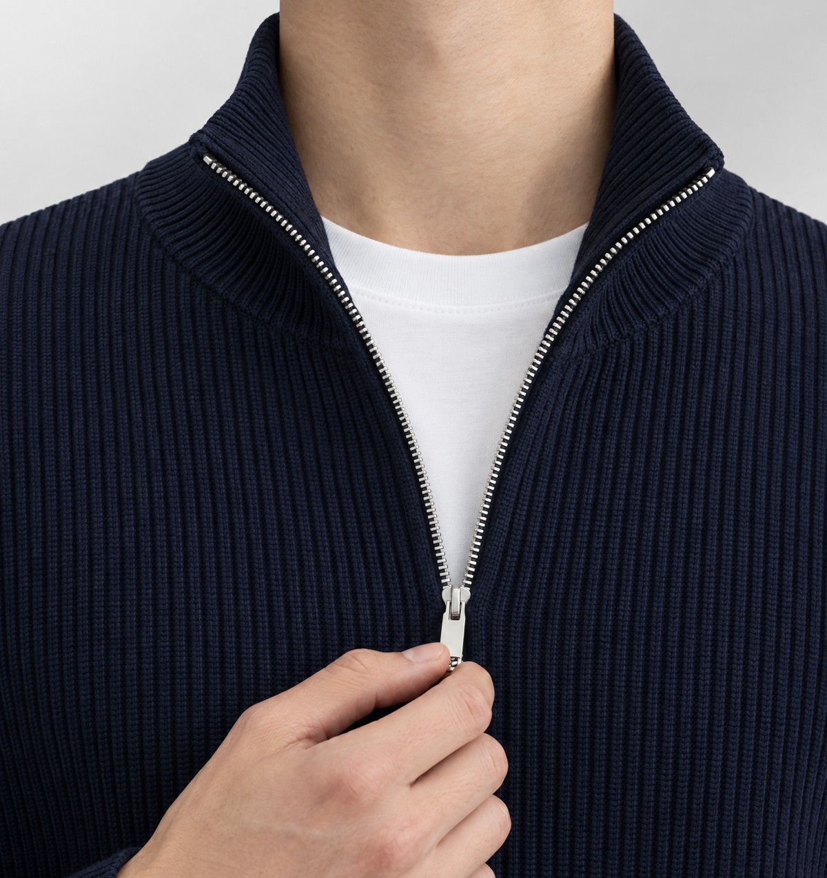 Plisé Full Zip Navy
