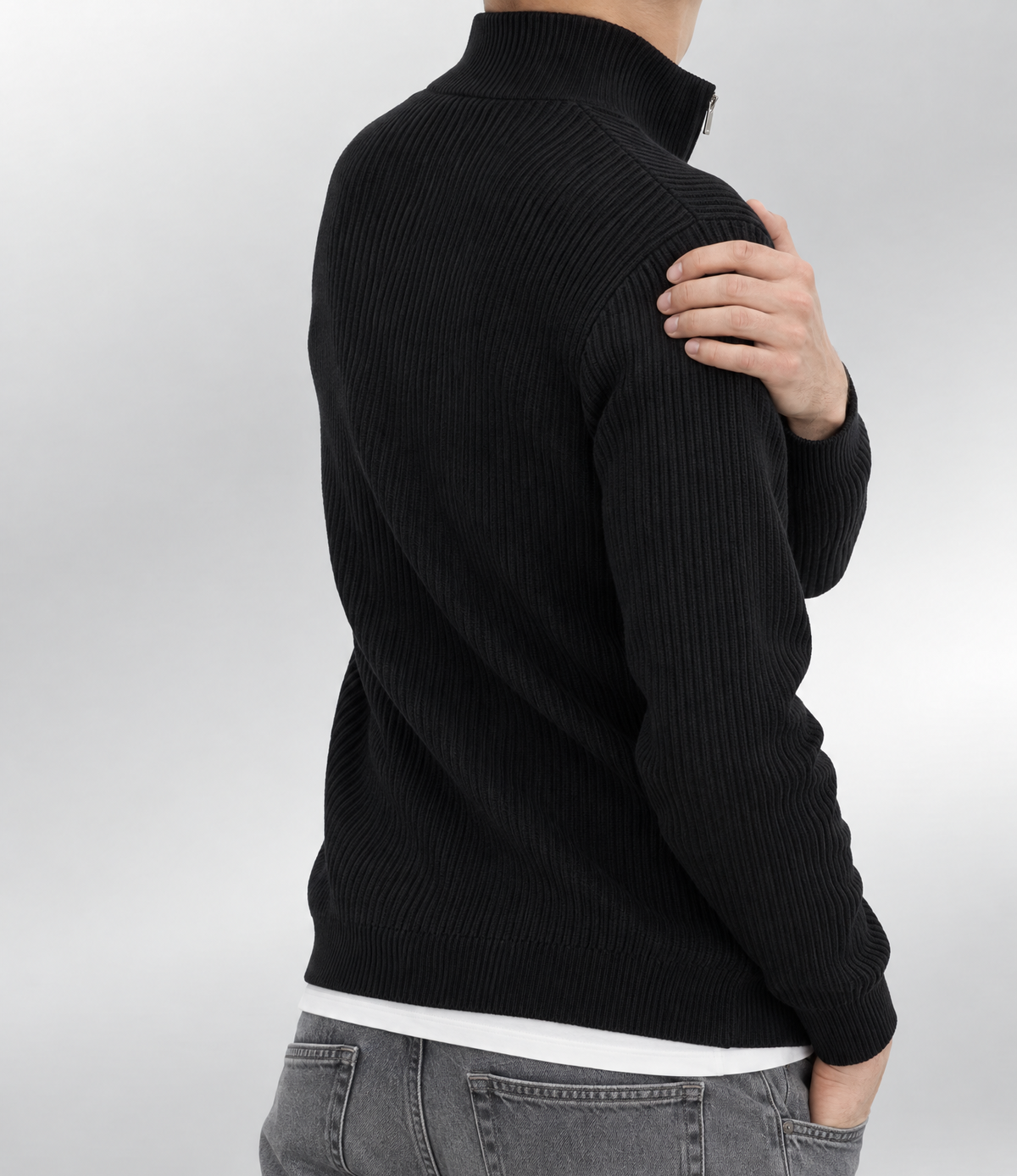Plisé Full Zip Black